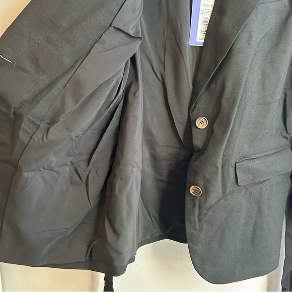Future Collective Black Blazer, Small, Belt Tie, Stripe, Women's, Business - Picture 9 of 12